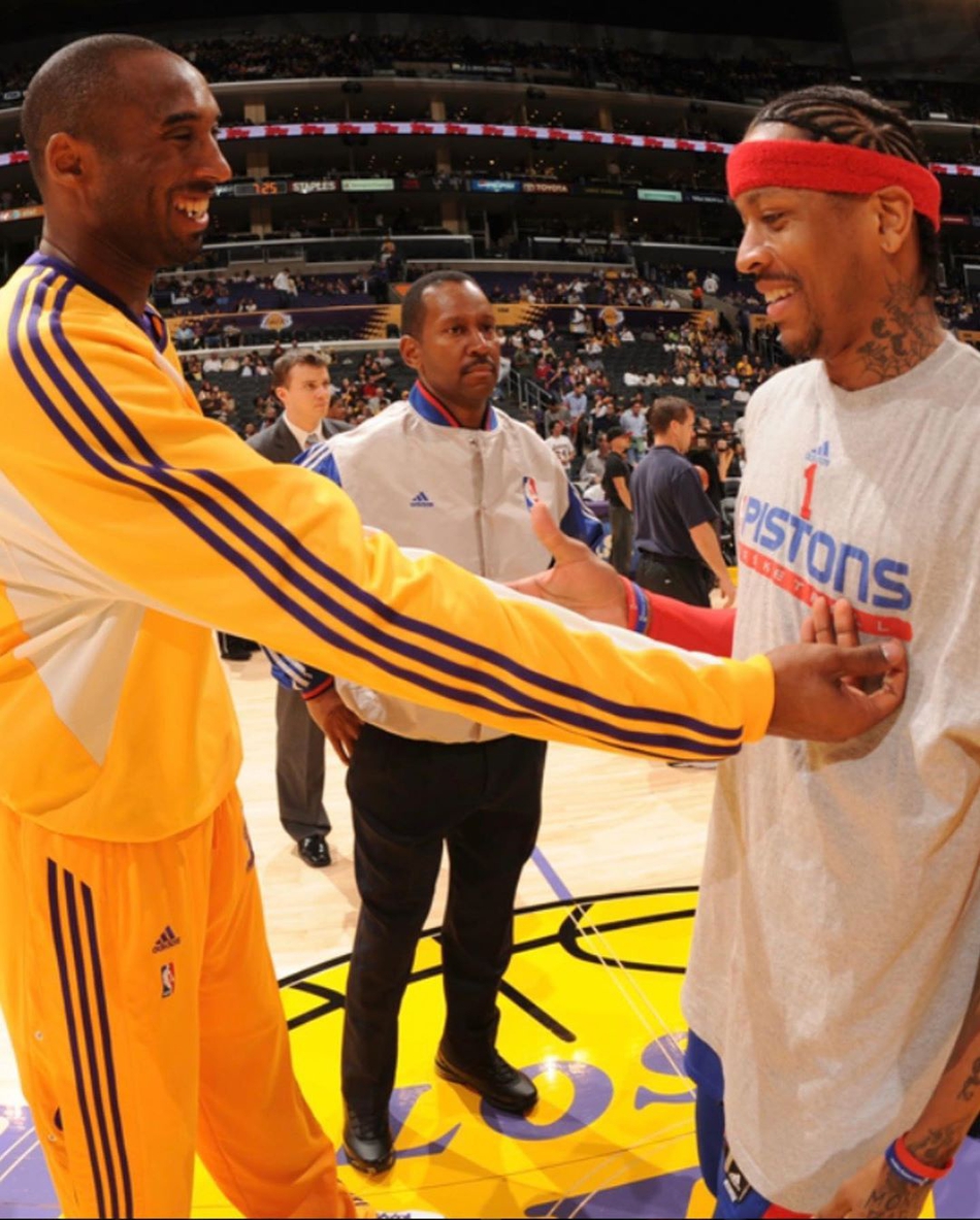 AI晒多图缅怀科比！感恩激励&唯一一次并肩作战！