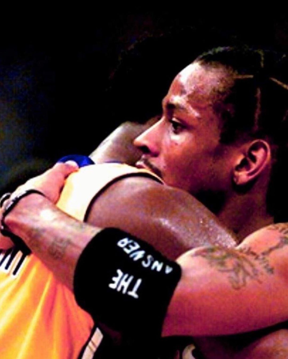 AI晒多图缅怀科比！感恩激励&唯一一次并肩作战！