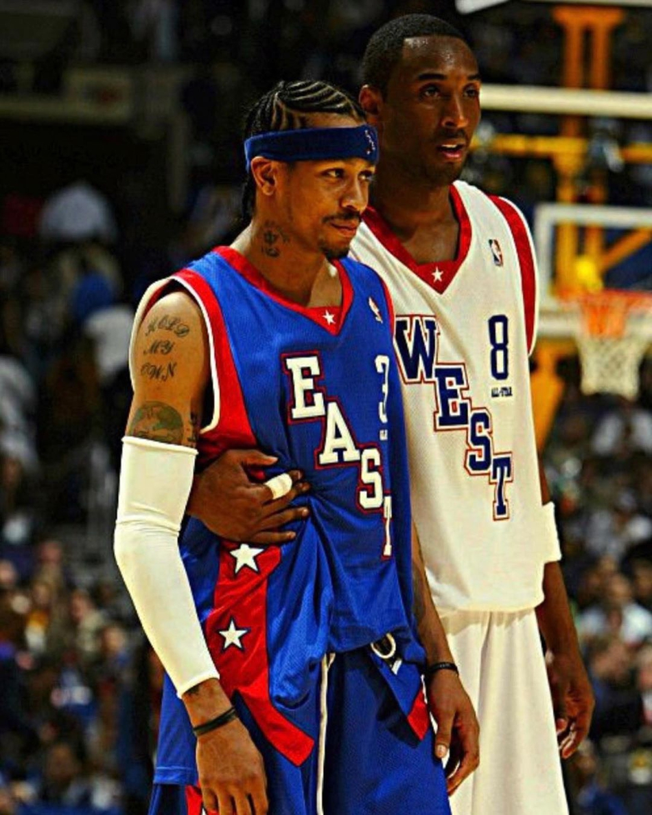 AI晒多图缅怀科比！感恩激励&唯一一次并肩作战！