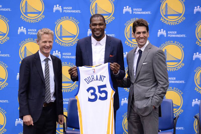 8、杜兰特加盟73胜勇士（2016，2年5430万）