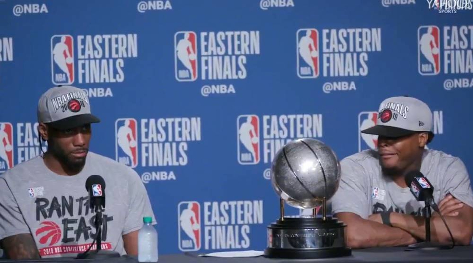 像极了爱情！被问猛龙为何能进总决赛，洛瑞一个举动把小卡逗笑了