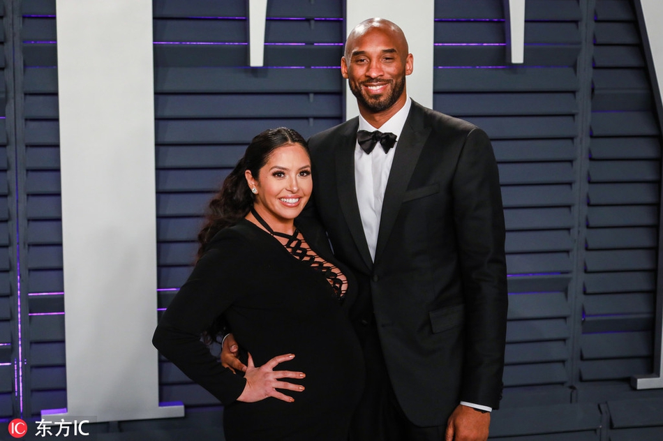 科比和妻子出席奥斯卡