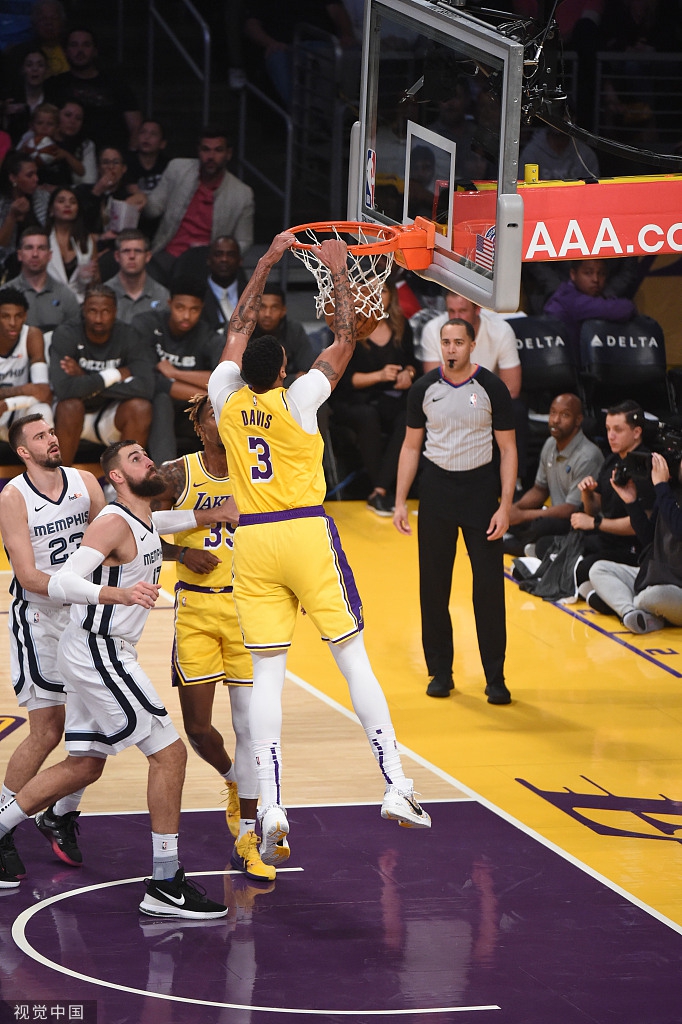 [NBA常规赛]灰熊91-120湖人