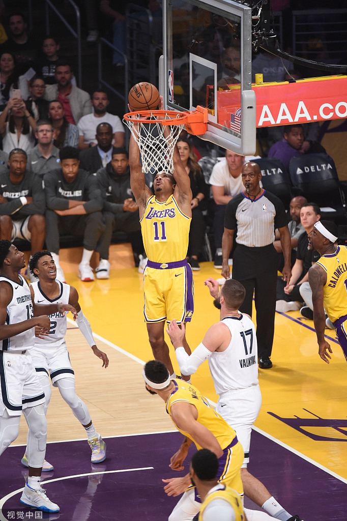 [NBA常规赛]灰熊91-120湖人