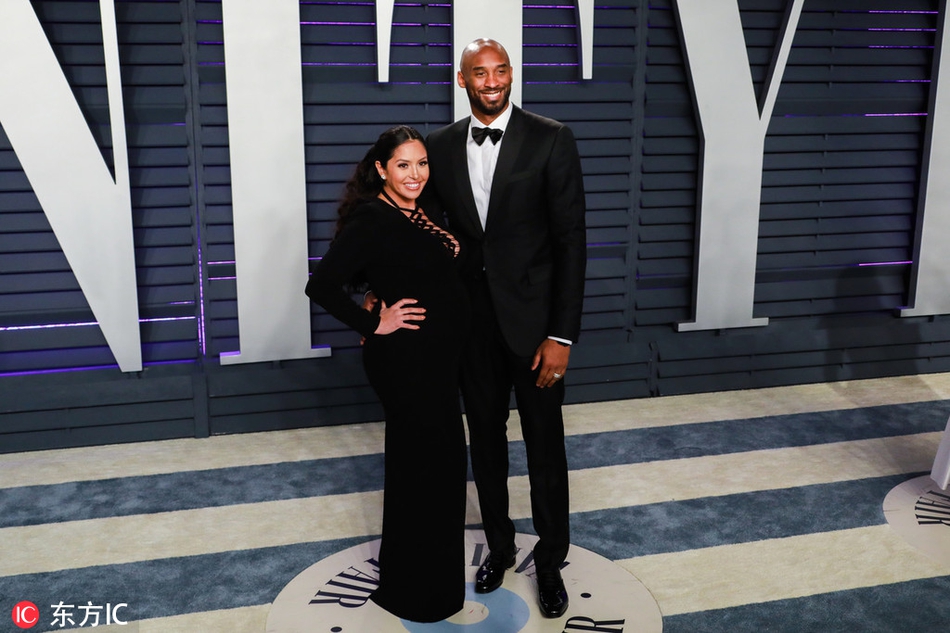 科比和妻子出席奥斯卡