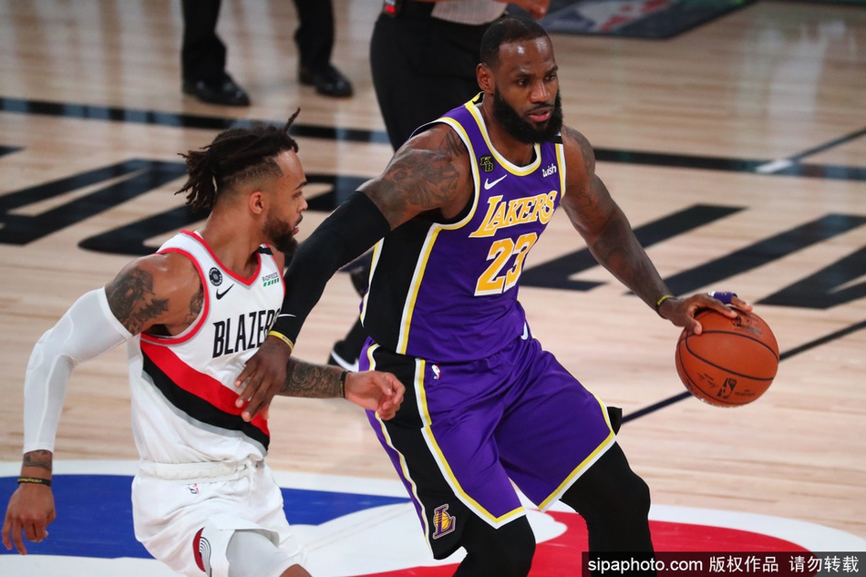 [NBA季后赛]湖人116-108开拓者