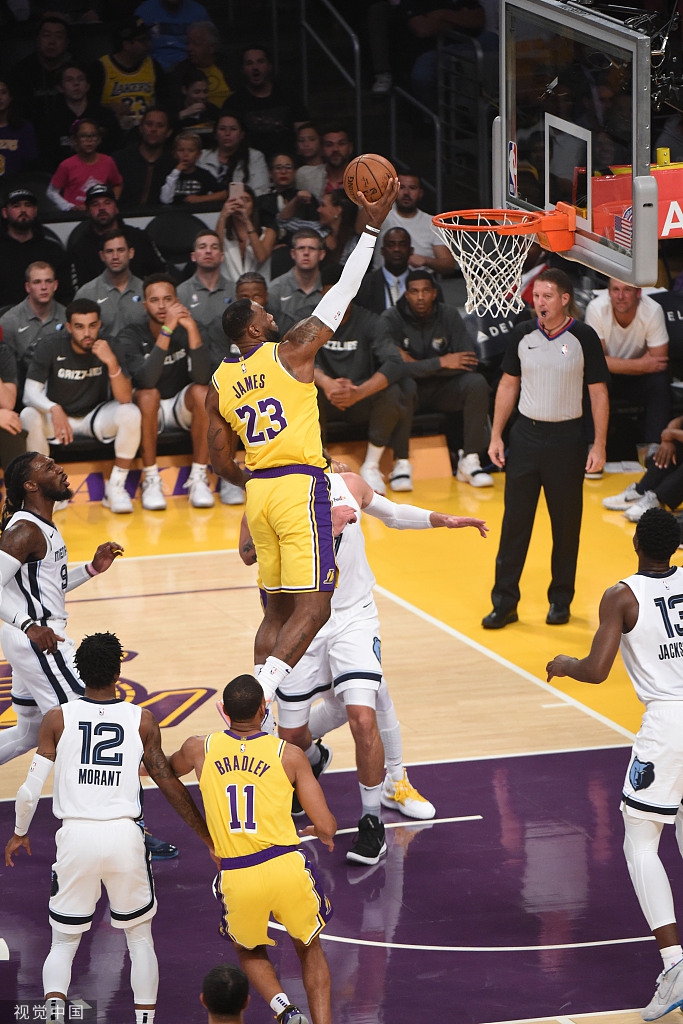 [NBA常规赛]灰熊91-120湖人