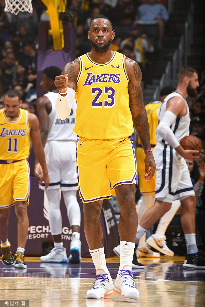 [NBA常规赛]灰熊91-120湖人