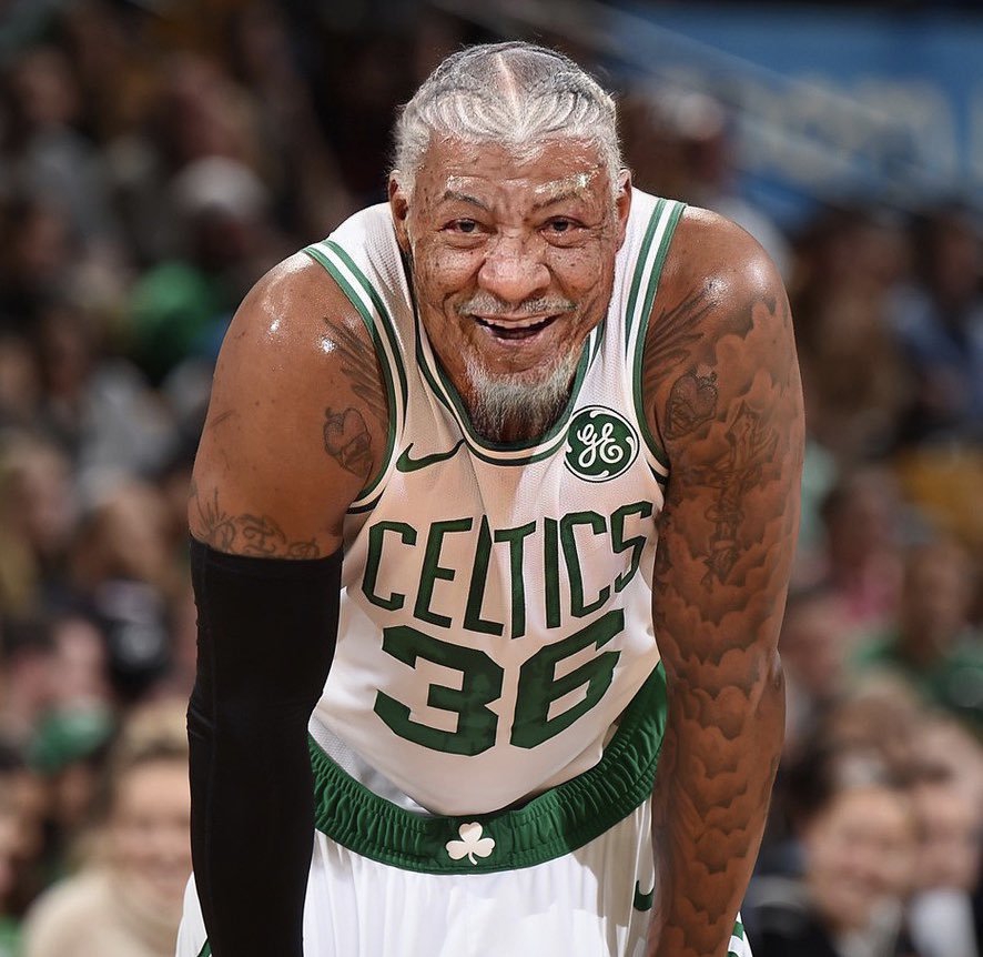 风靡NBA的变老挑战！白胡子老詹依旧霸气 一人撞脸波波维奇