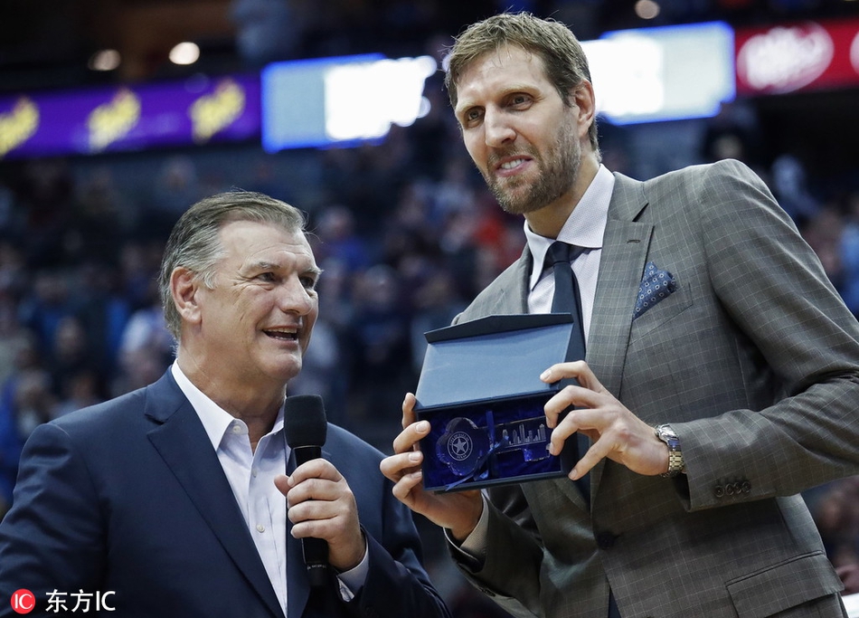 诺维茨基获赠城市钥匙