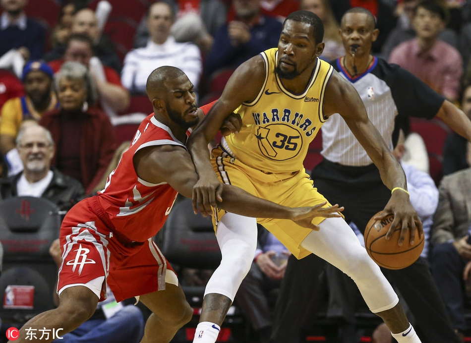 保罗防守杜兰特