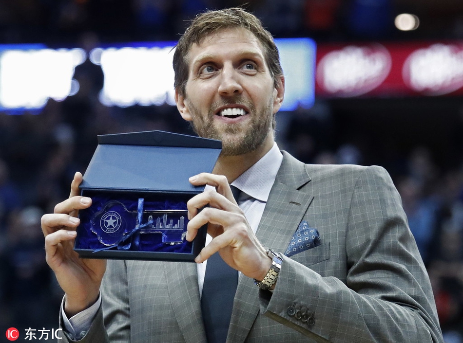 诺维茨基获赠城市钥匙