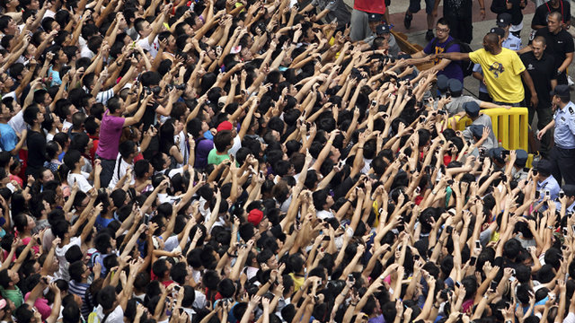 科比中国行盛况