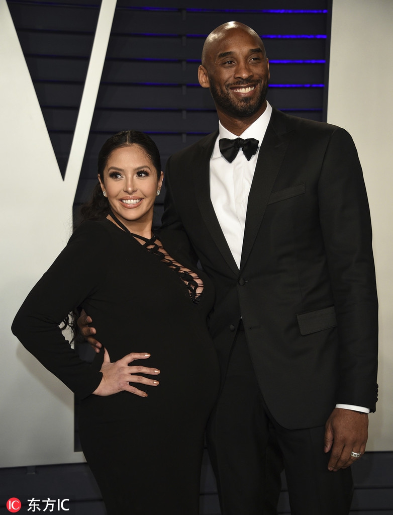 科比和妻子出席奥斯卡