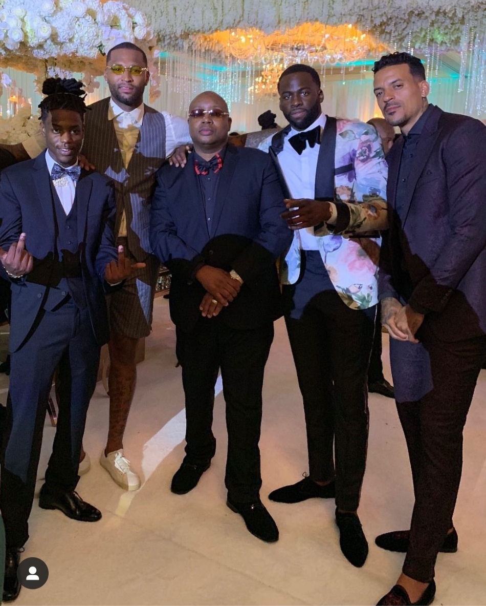 考辛斯大婚娇妻太美了！伤病没耽误考神迎亲 半个NBA圈子都来贺喜