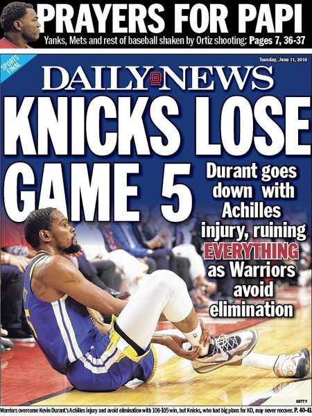 纽约街头出现很多小广告！他们上次这么干就被杜兰特打脸了