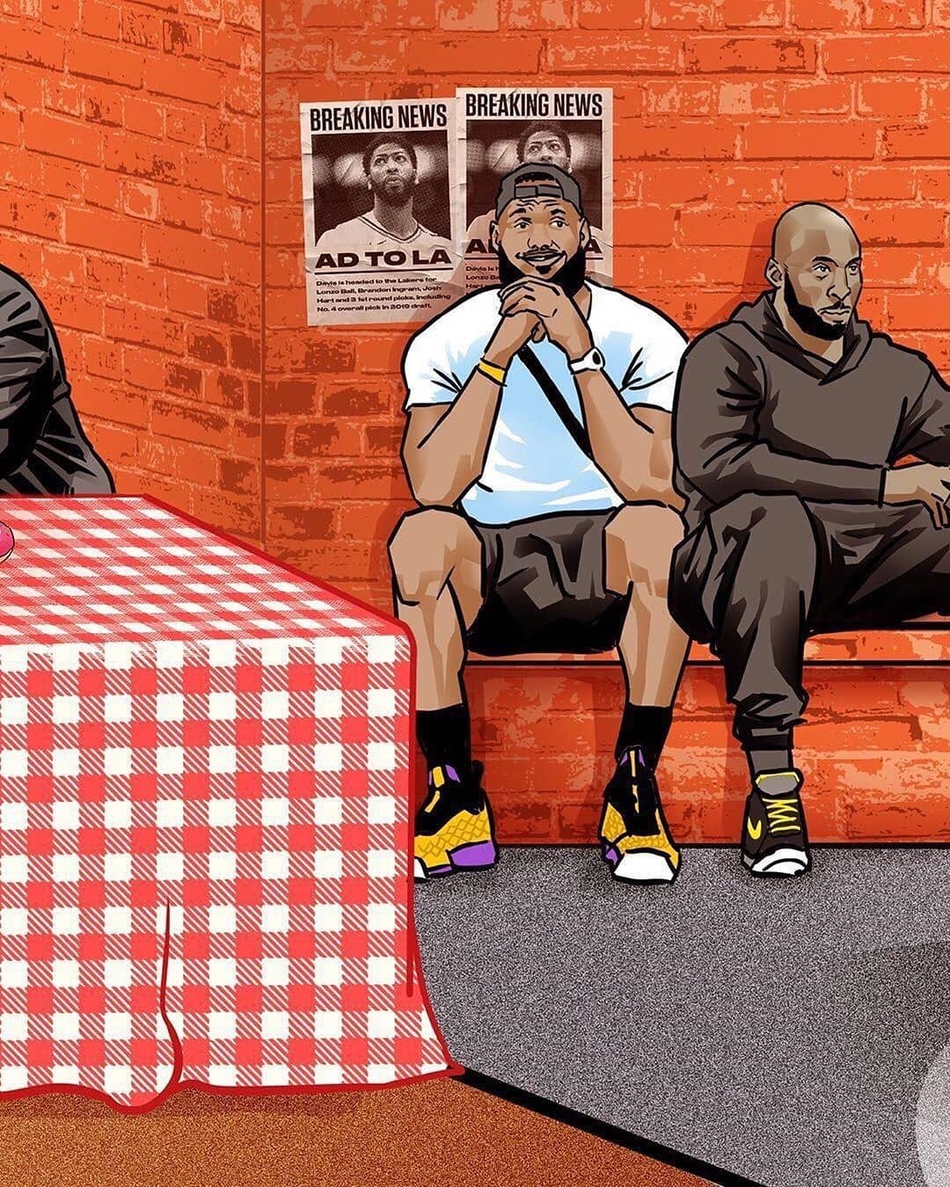 娶儿媳和嫁闺女的区别？老詹儿子PK科比女儿的漫画 二老表情亮了