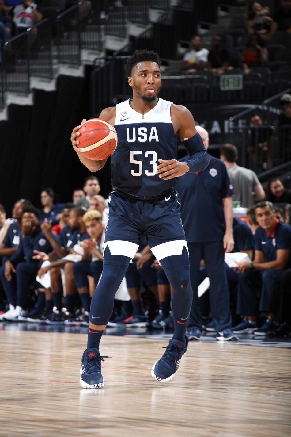 [高清组图]美国男篮队内热身赛 蓝队97-78白队