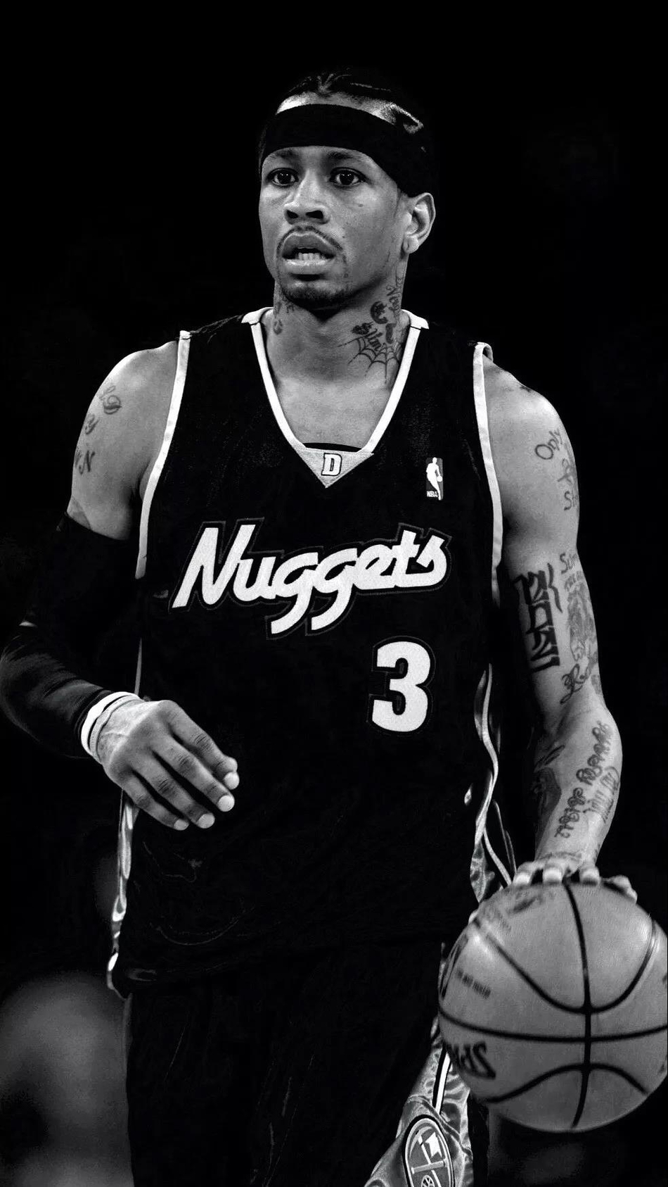 黑白大片！艾弗森超炫酷手机壁纸 这是多少男孩子的青春