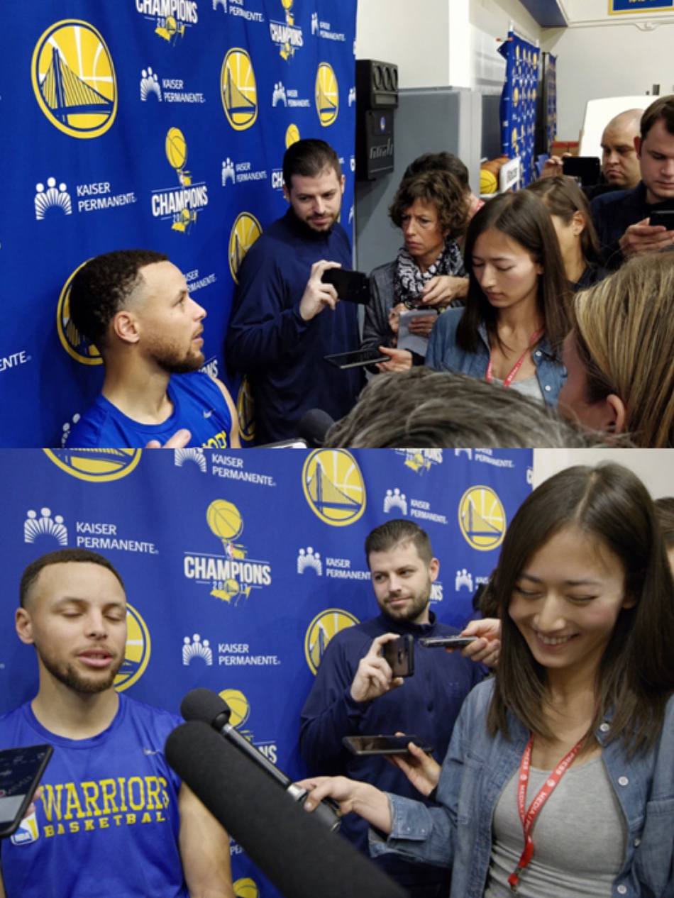 被赞岛国第一美臀的勇士记者 这个臀腰比例是真实存在的吗?