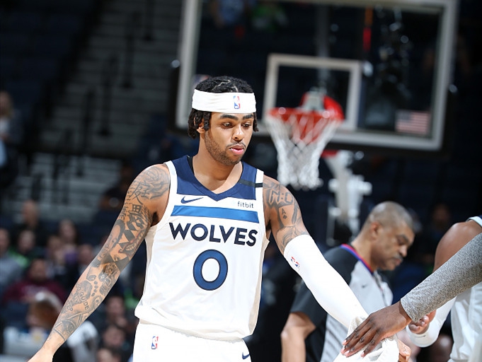 第14位：德安吉洛-拉塞尔，明尼苏达森林狼队