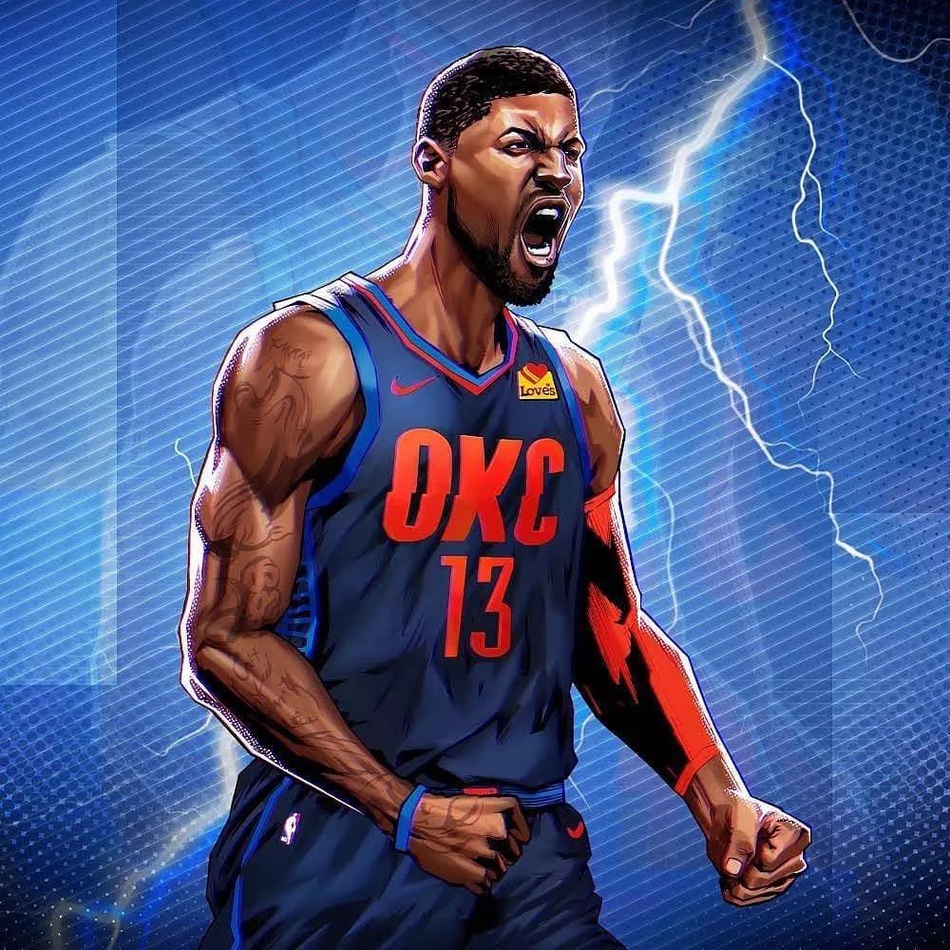 拿去做壁纸吧！NBA季后赛球星霸气漫画专辑