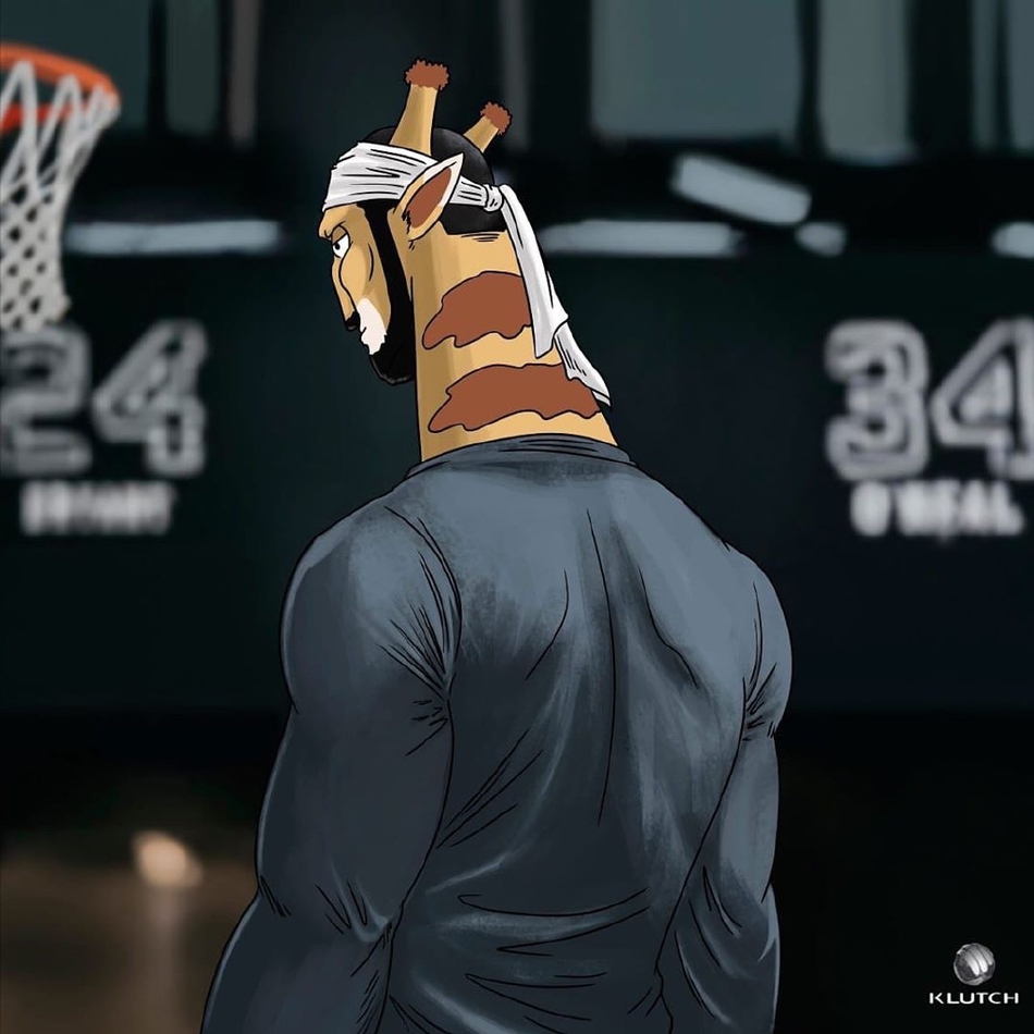 当詹姆斯变身长颈鹿……这个画风也太萌了吧！