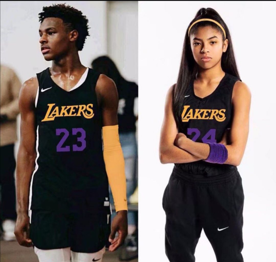 娶儿媳和嫁闺女的区别？老詹儿子PK科比女儿的漫画 二老表情亮了