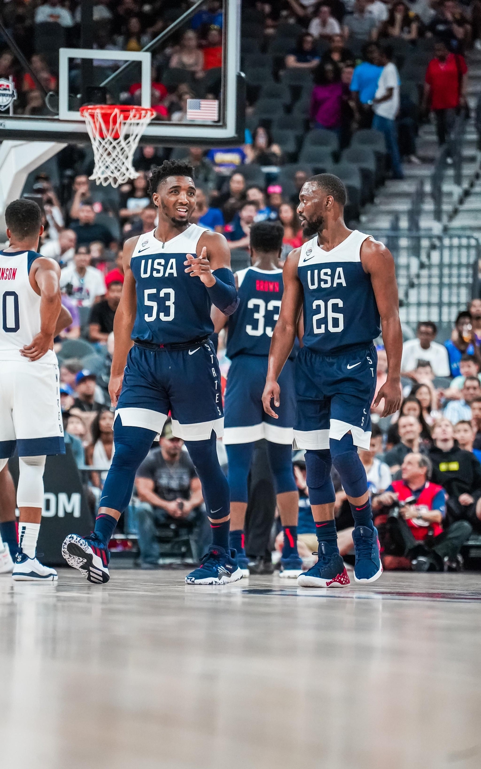 [高清组图]美国男篮队内热身赛 蓝队97-78白队