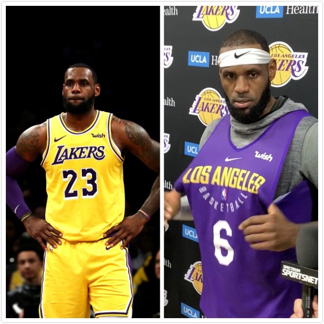 2、勒布朗-詹姆斯 23号变6号（推迟）