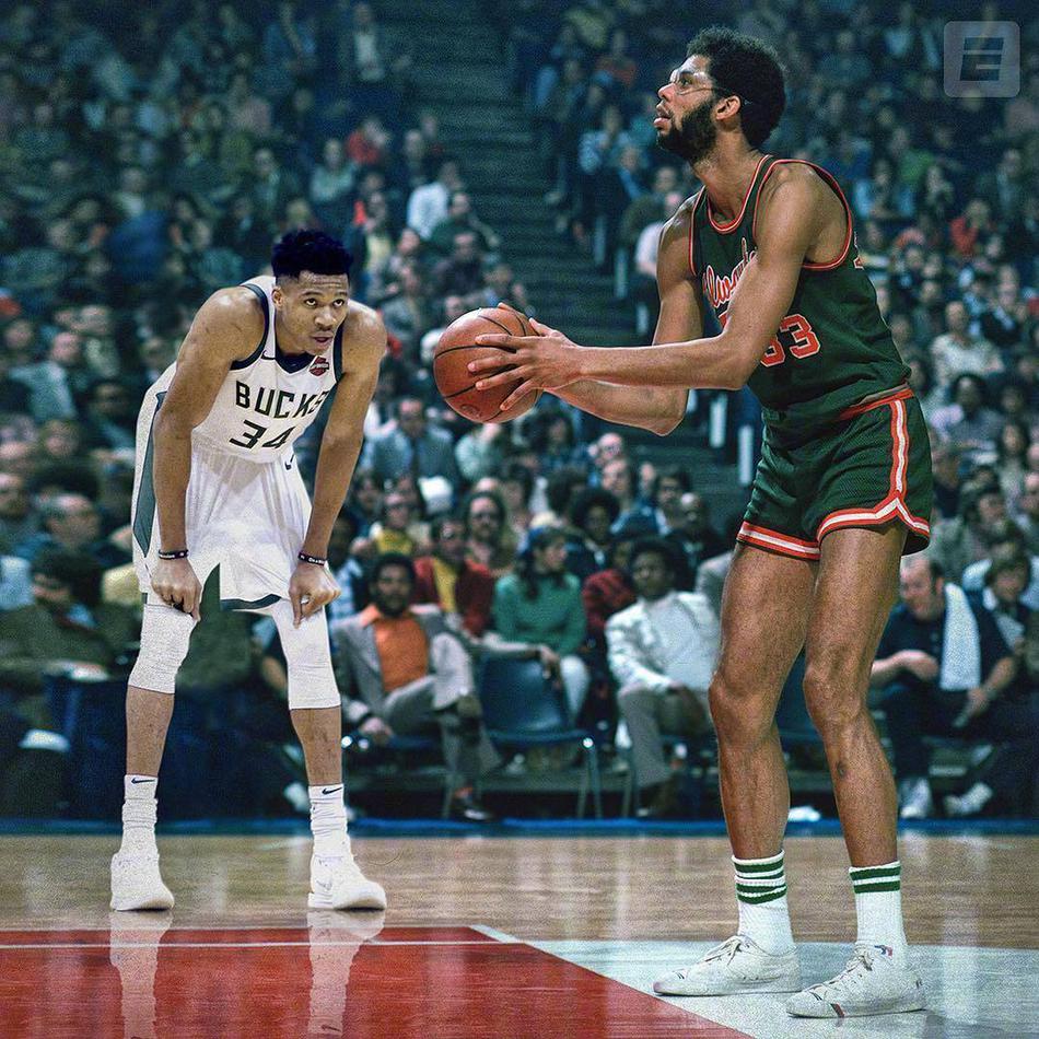 字母哥和雄鹿时期的贾巴尔