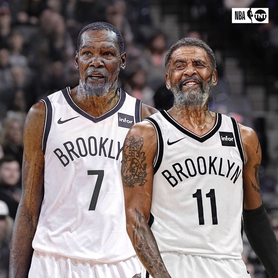 风靡NBA的变老挑战！白胡子老詹依旧霸气 一人撞脸波波维奇