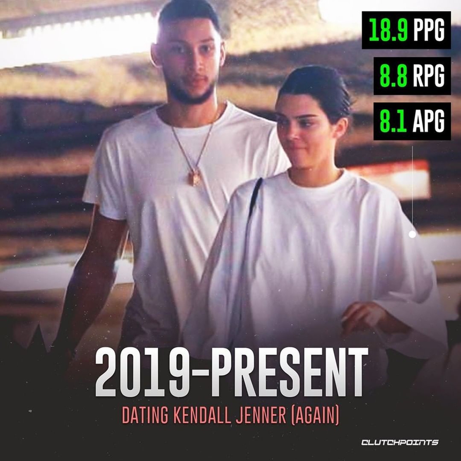 谁说谈恋爱影响打球？西蒙斯单身状态VS恋爱状态 数据竟差这么多