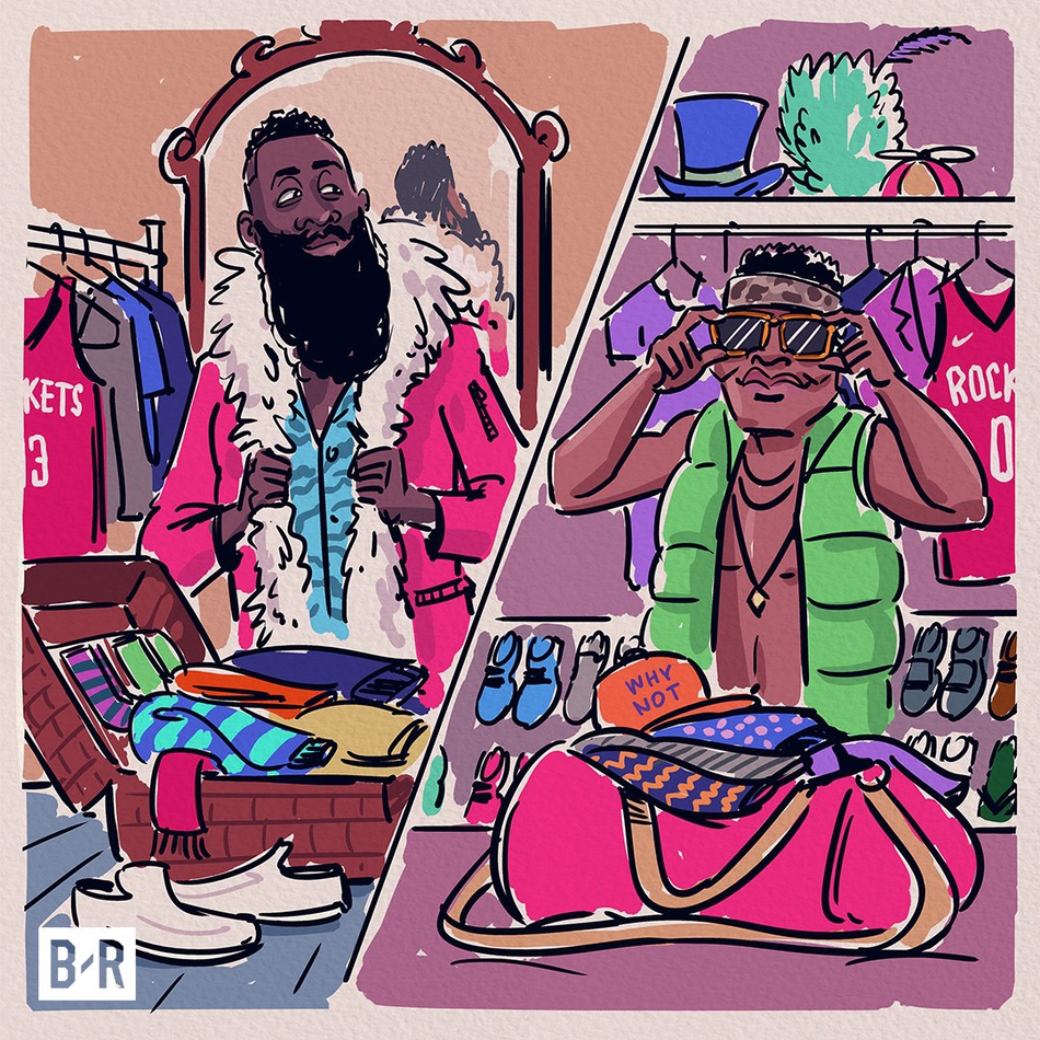 美媒晒趣味漫画！NBA群星如何准备复赛？小卡默默给自己插上电源