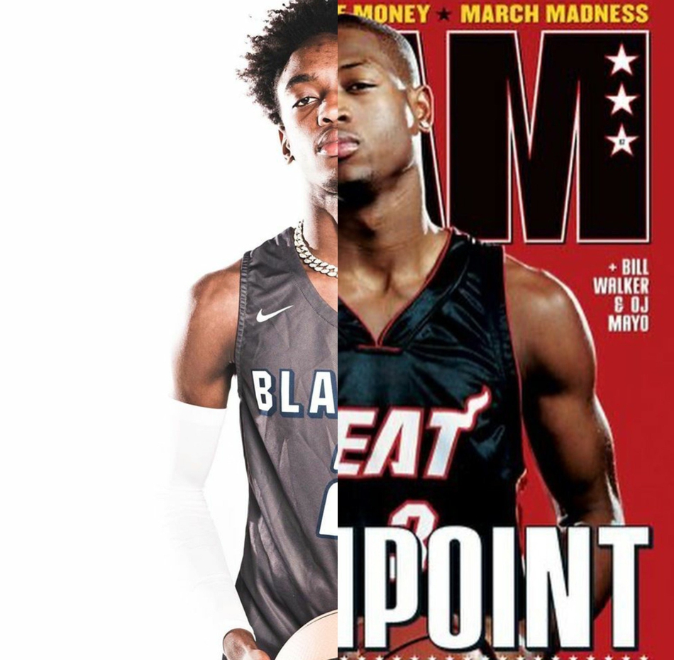 传承！詹韦儿子模仿詹韦经典pose拍写真 连眼神都一毛一样！