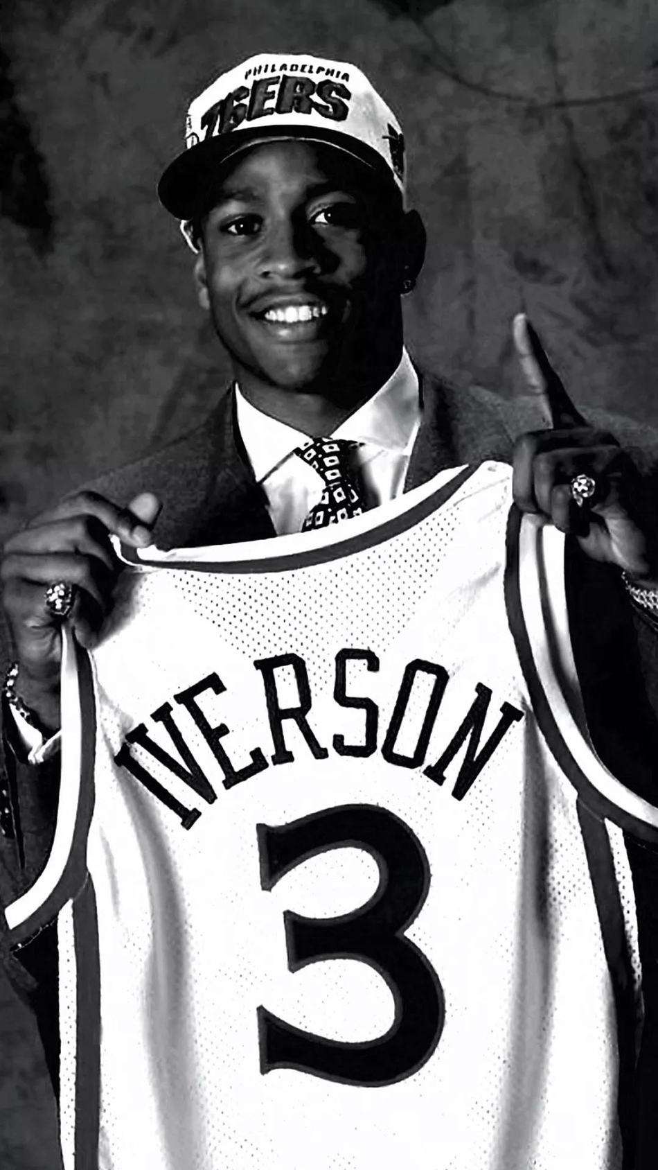 黑白大片！艾弗森超炫酷手机壁纸 这是多少男孩子的青春