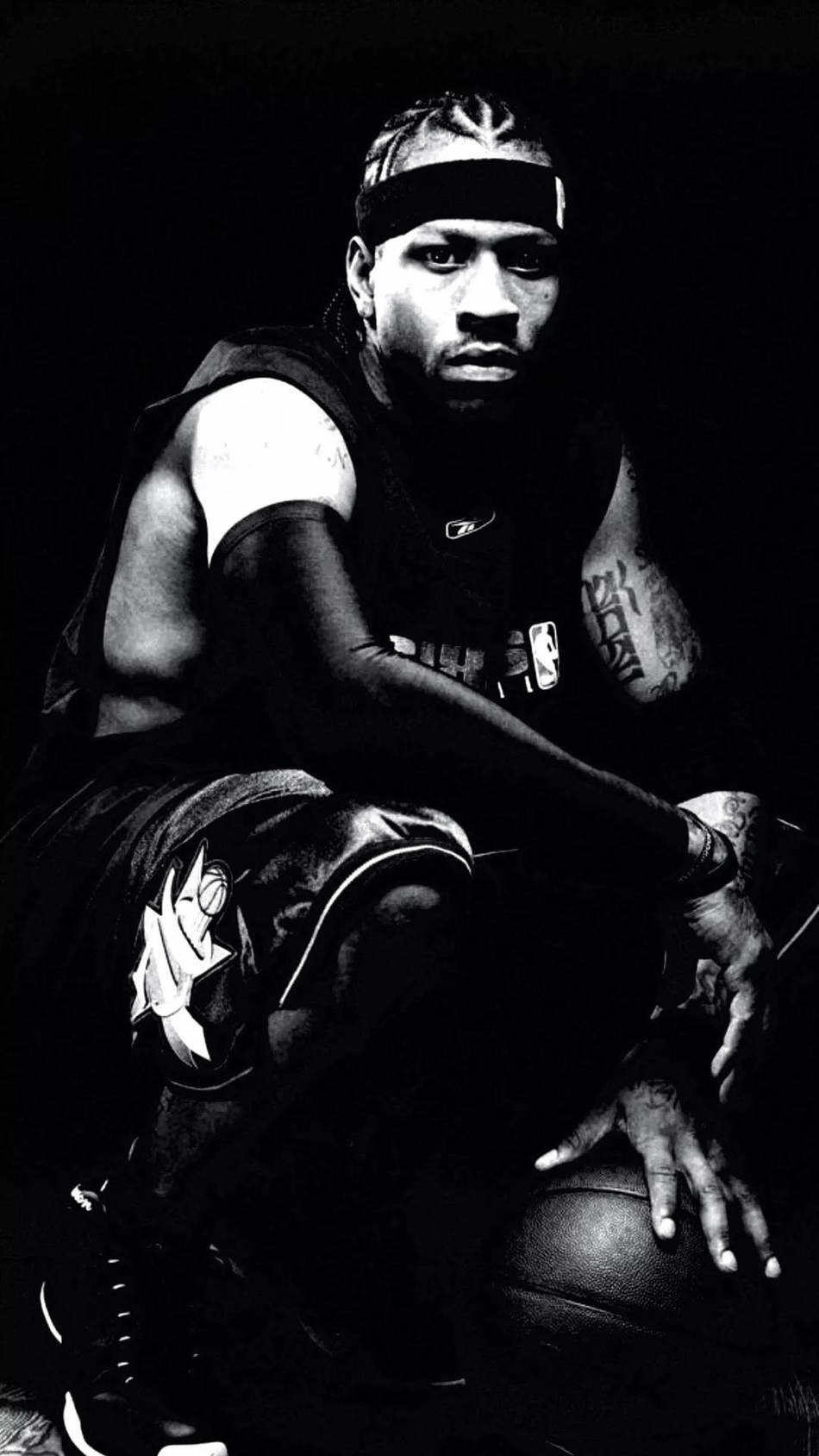 黑白大片！艾弗森超炫酷手机壁纸 这是多少男孩子的青春