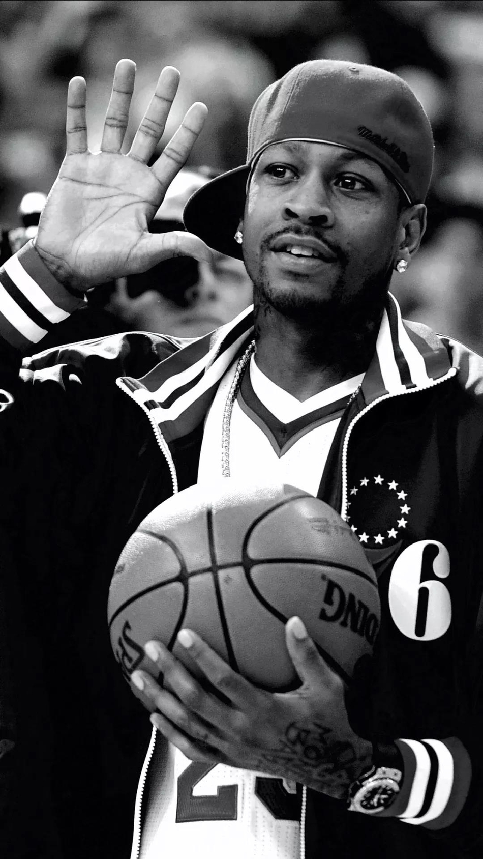 黑白大片！艾弗森超炫酷手机壁纸 这是多少男孩子的青春