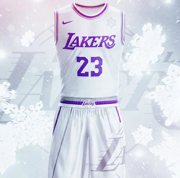 湖人圣诞版球衣