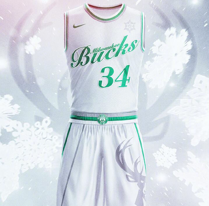 雄鹿圣诞版球衣