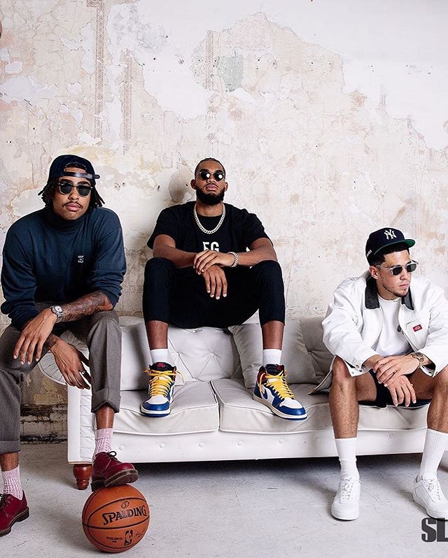 唐斯布克拉塞尔合体！穿名宿复古球衣拍写真 新版风尘四侠三缺一