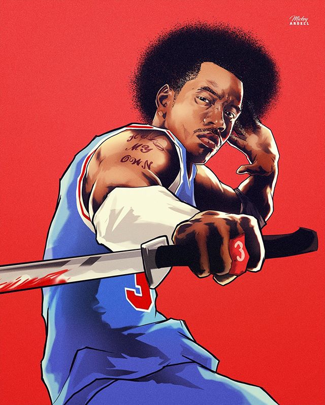 艾弗森模仿死侍