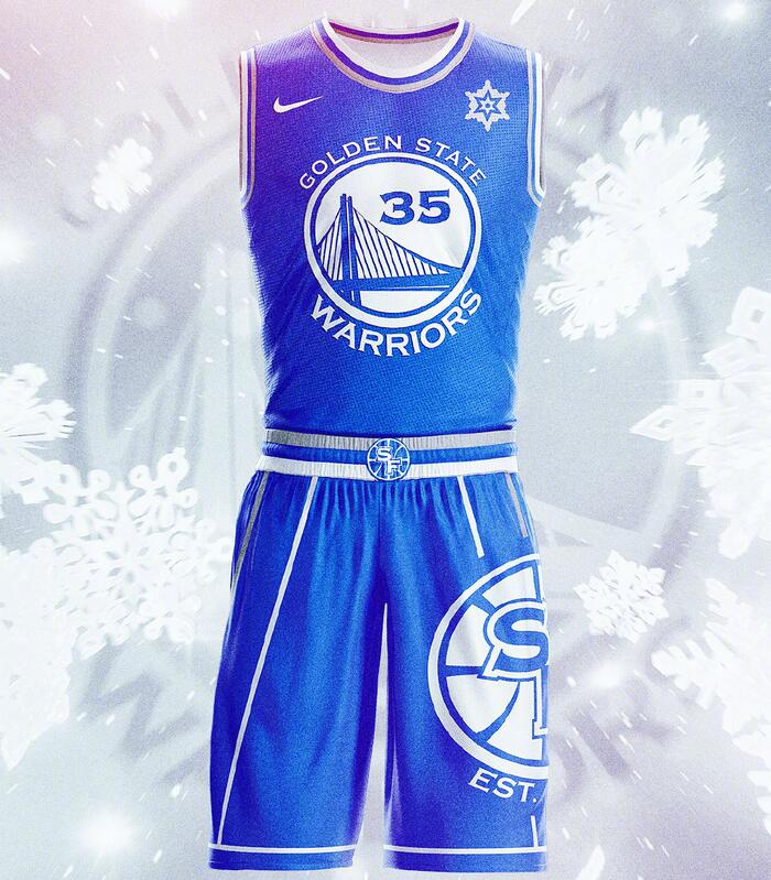 勇士圣诞版球衣