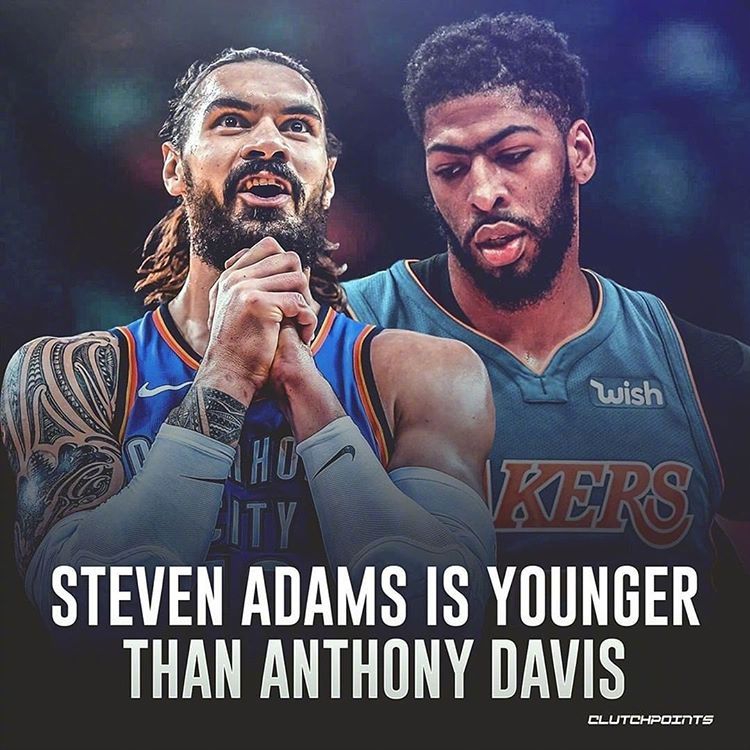 亚当斯比浓眉哥年轻