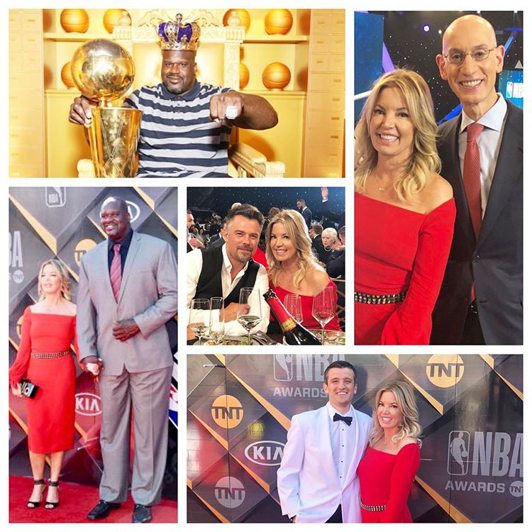 58岁仍是NBA一枝花迷倒库兹马！湖人老板年轻时有多美？