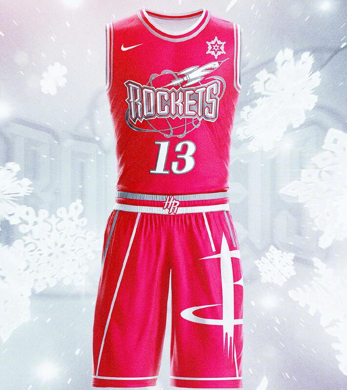 火箭圣诞版球衣