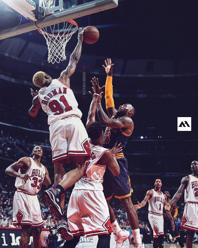 詹姆斯挑战公牛队史最佳阵容