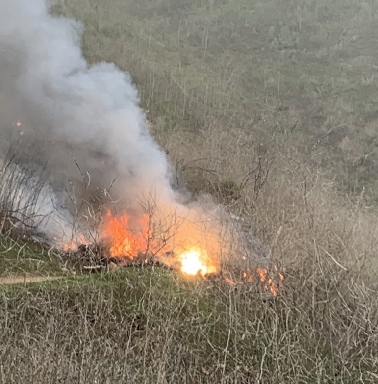 科比飞机失事现场照片曝光 浓烟滚滚工作人员谨慎搜寻
