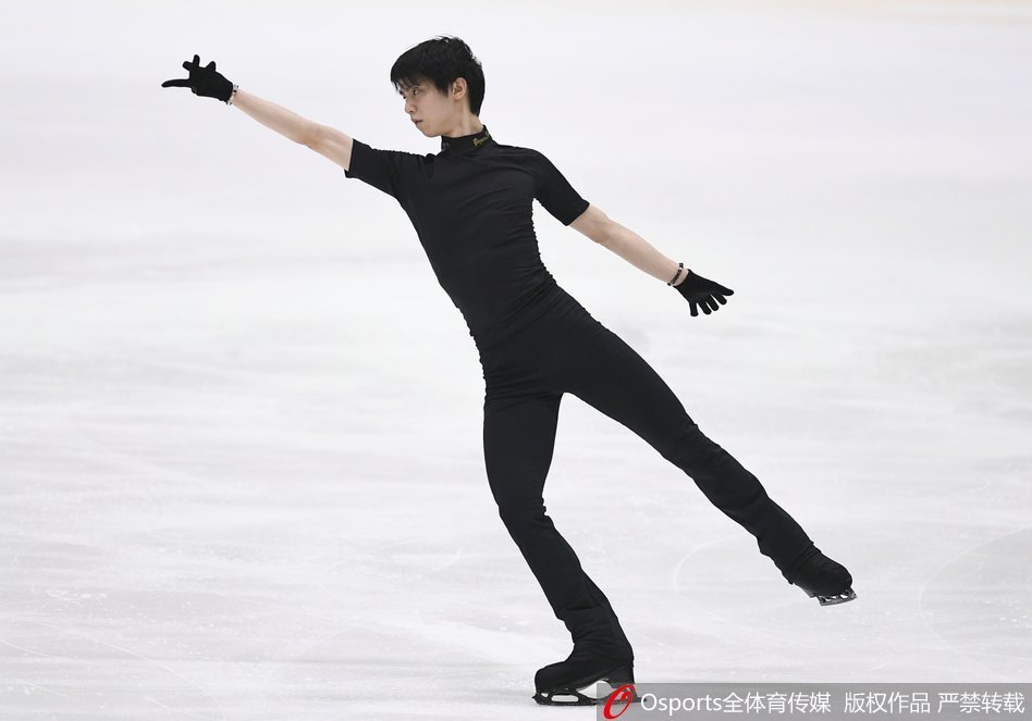 花滑大奖赛芬兰站羽生结弦训练