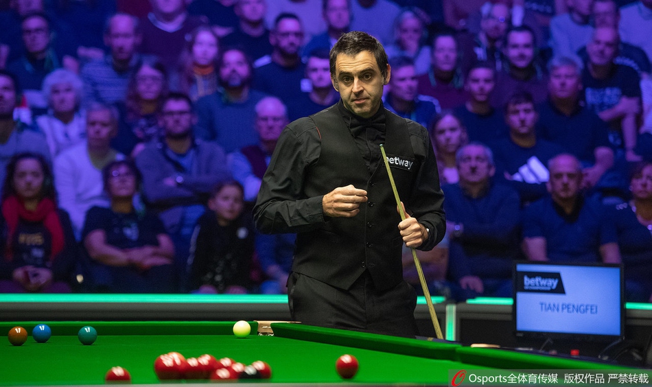 英锦赛奥沙利文6-0田鹏飞